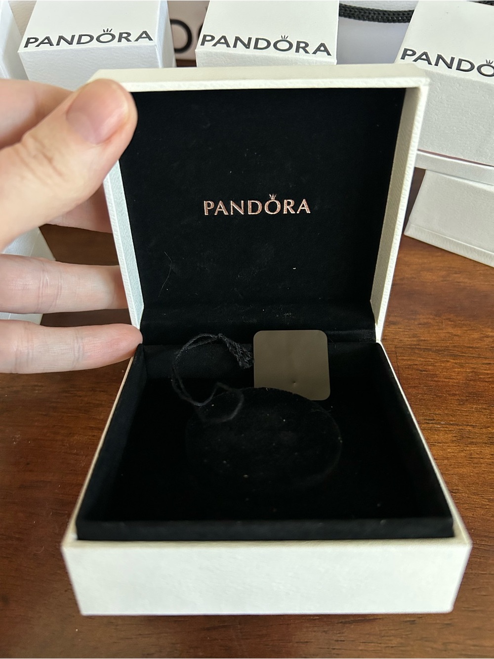Pandora White and Pink Mini Gift Bags with Jewelry Boxes - Picture 4 of 11